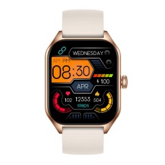Smartwatch Rubicon RNCF03-3 Złoty + Ecru Pasek Silikonowy