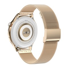 Smartwatch Damski Rubicon RNCF02-2 Złoto-Złoty + Różowy Silikonowy Pasek