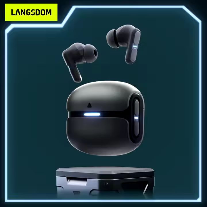 Langsdom TG12-B czarne – słuchawki Bluetooth 5.3, 30h