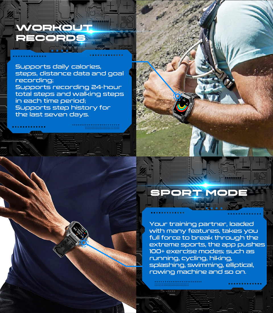 Wierra X1 PRO – tryby sportowe