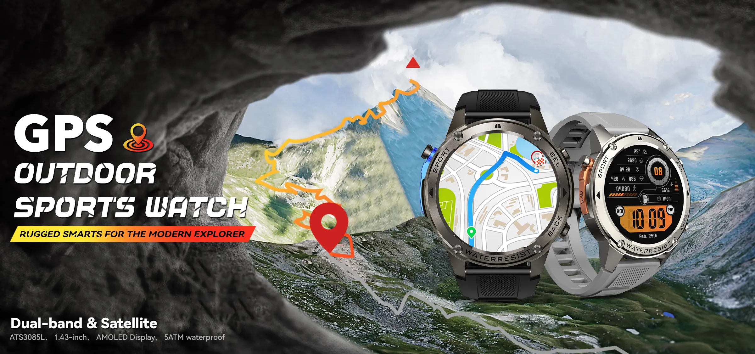 Smartwatch sportowy dla odkrywców