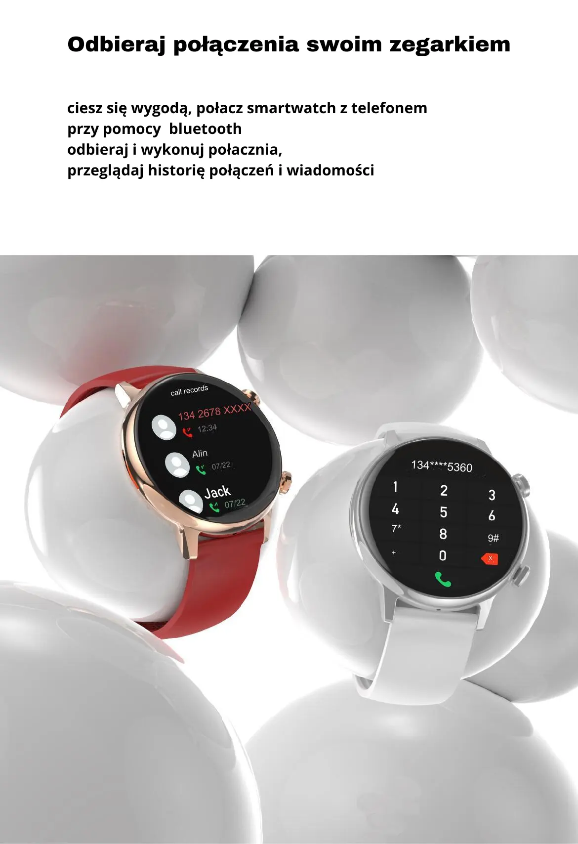 📞 Odbieraj połączenia: Smartwatch HK 39 Plus