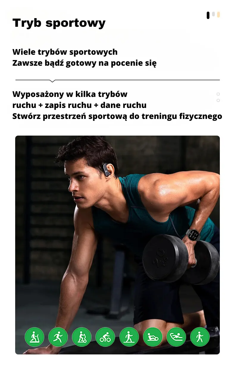Tryb sportowy Smartwatch Wierra Glukosystem WS 17 Max