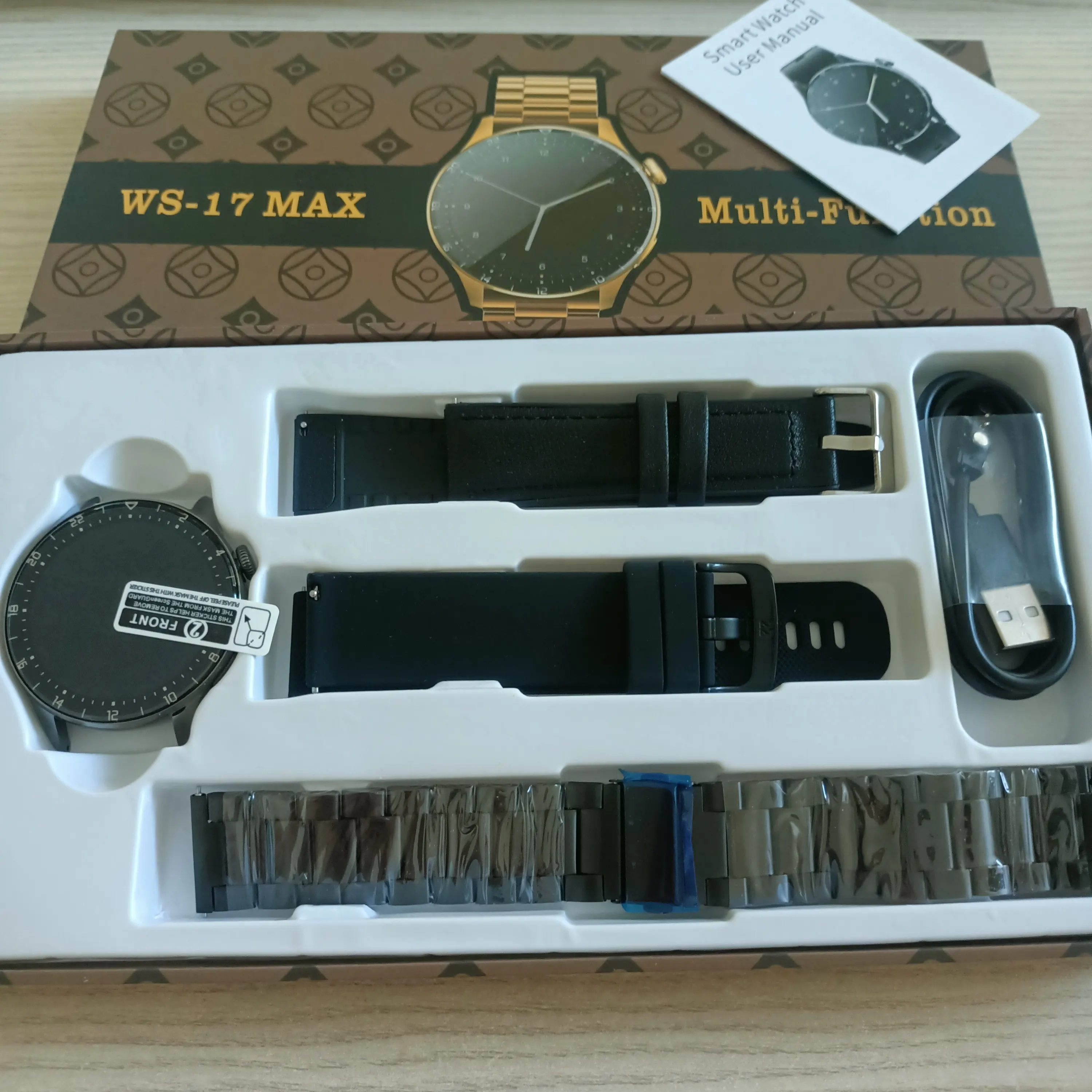 Zestaw czarny Smartwatch Wierra Glukosystem WS 17 Max