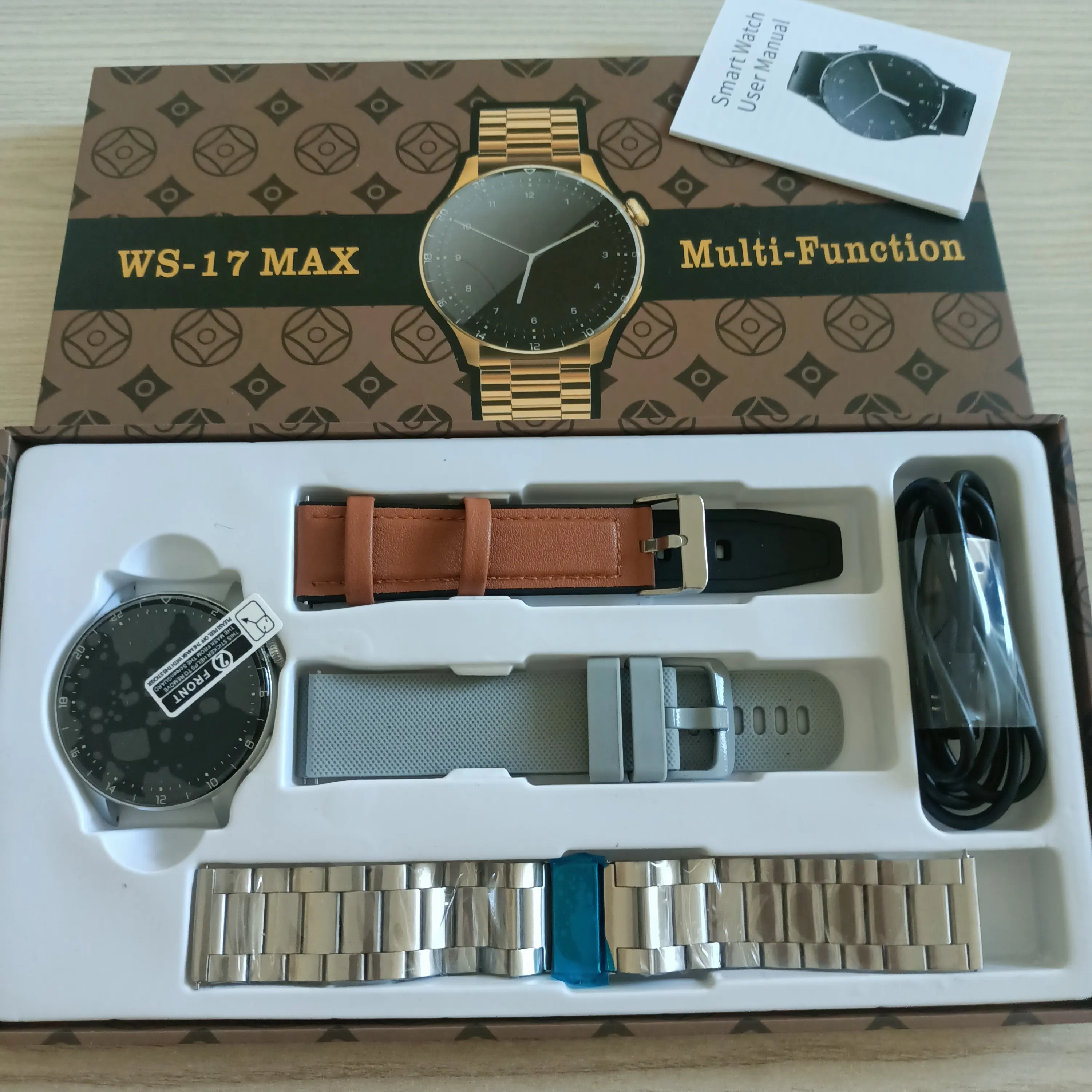 Zestaw szary Smartwatch Wierra Glukosystem WS 17 Max