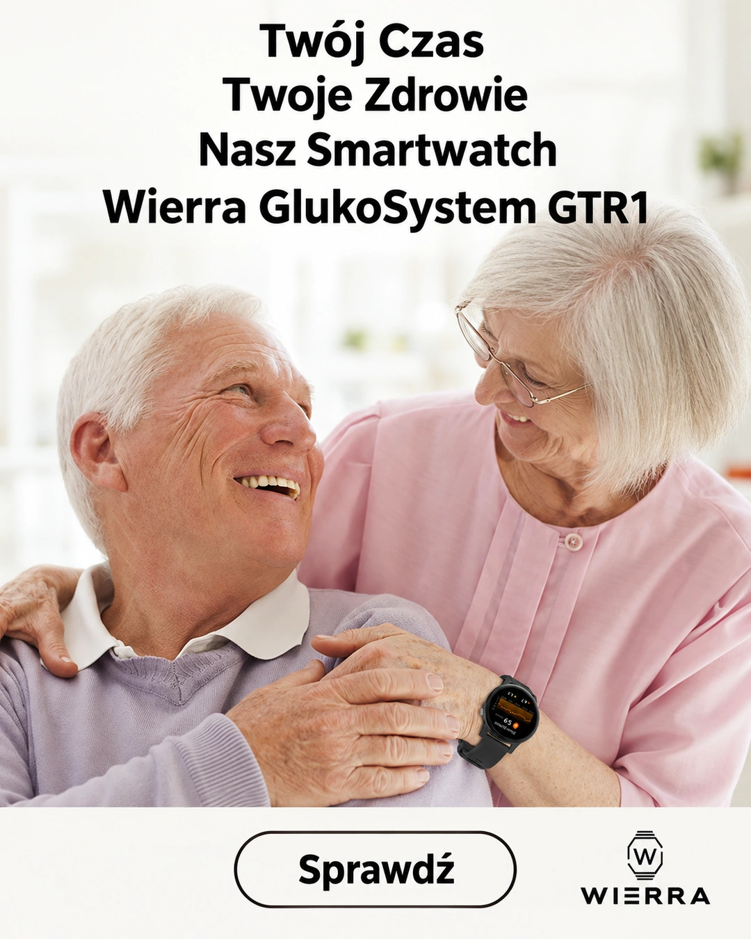 Smartwatch Wierra GlukoSystem GTR1 — zdrowie pod kontrolą